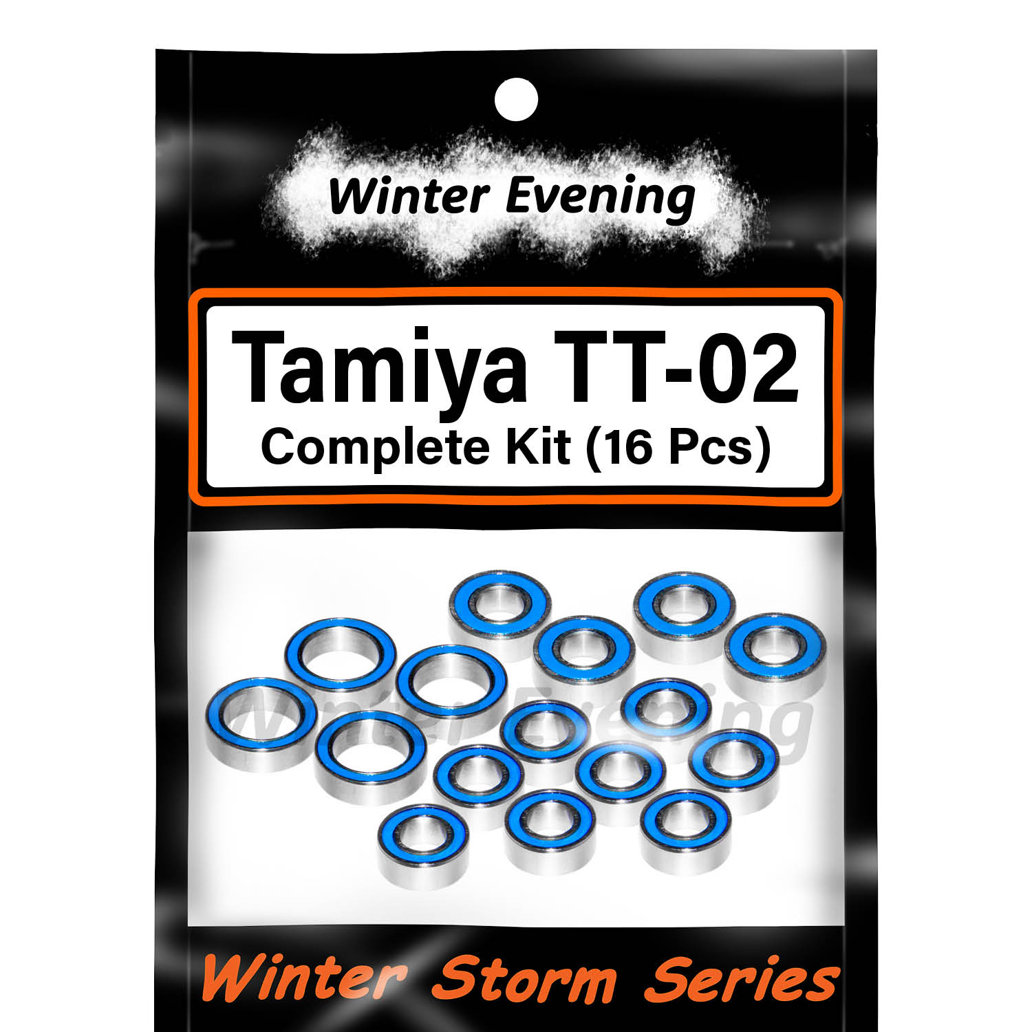 Winter Evening - for Tamiya TT-02, TT-02D and TT-02 (16 Pcs Sealed Bearings Kit)