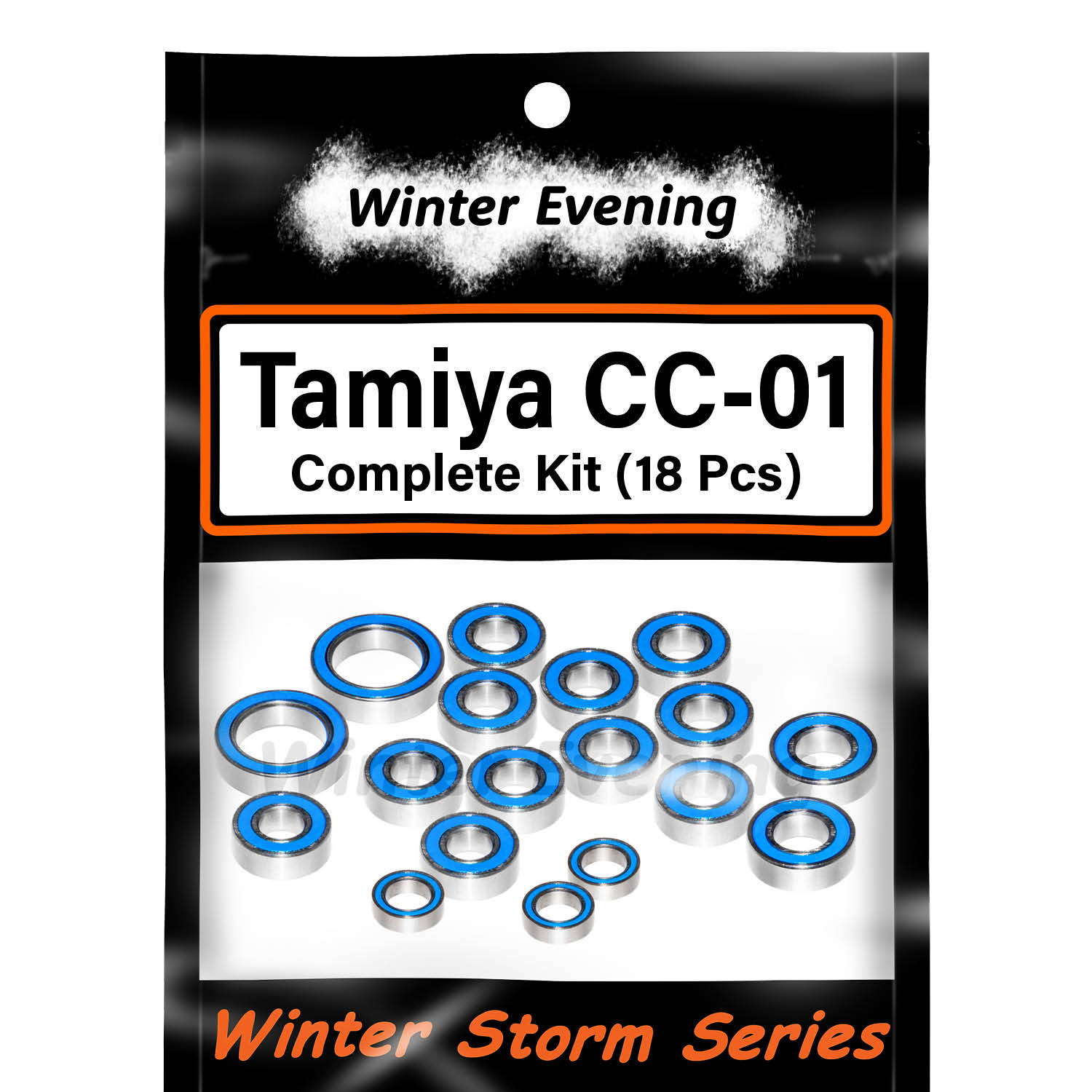 Tamiya CC-01 Jeep Wrangler Unimog Pajero Isuzu (18 Pcs Rubber Seal Bearings Kit)