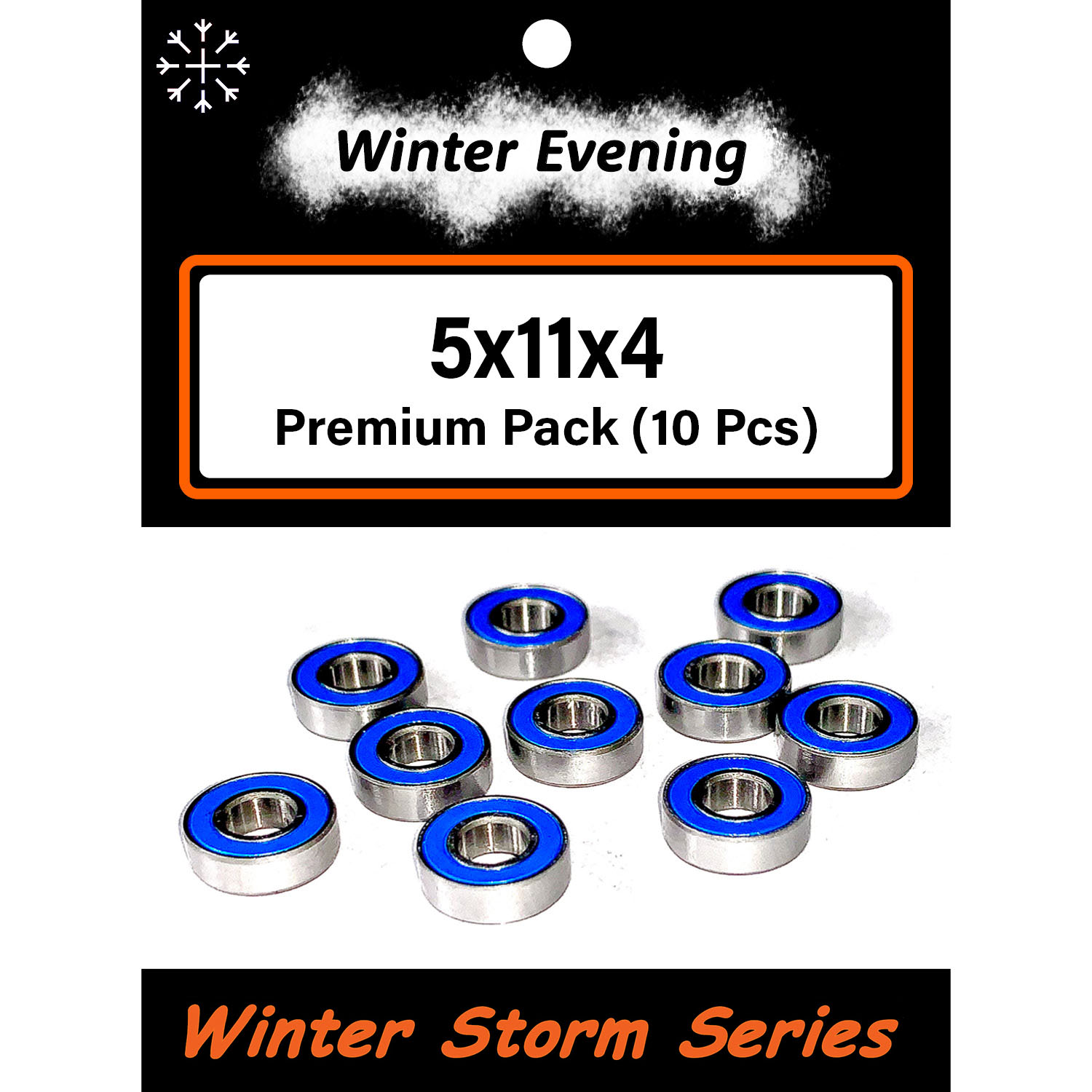 TRB RC 5x11x4mm Ball Bearings MR115-2RS - 10 Pack, Yellow Seals, ABEC 3, For RC Cars - View #3