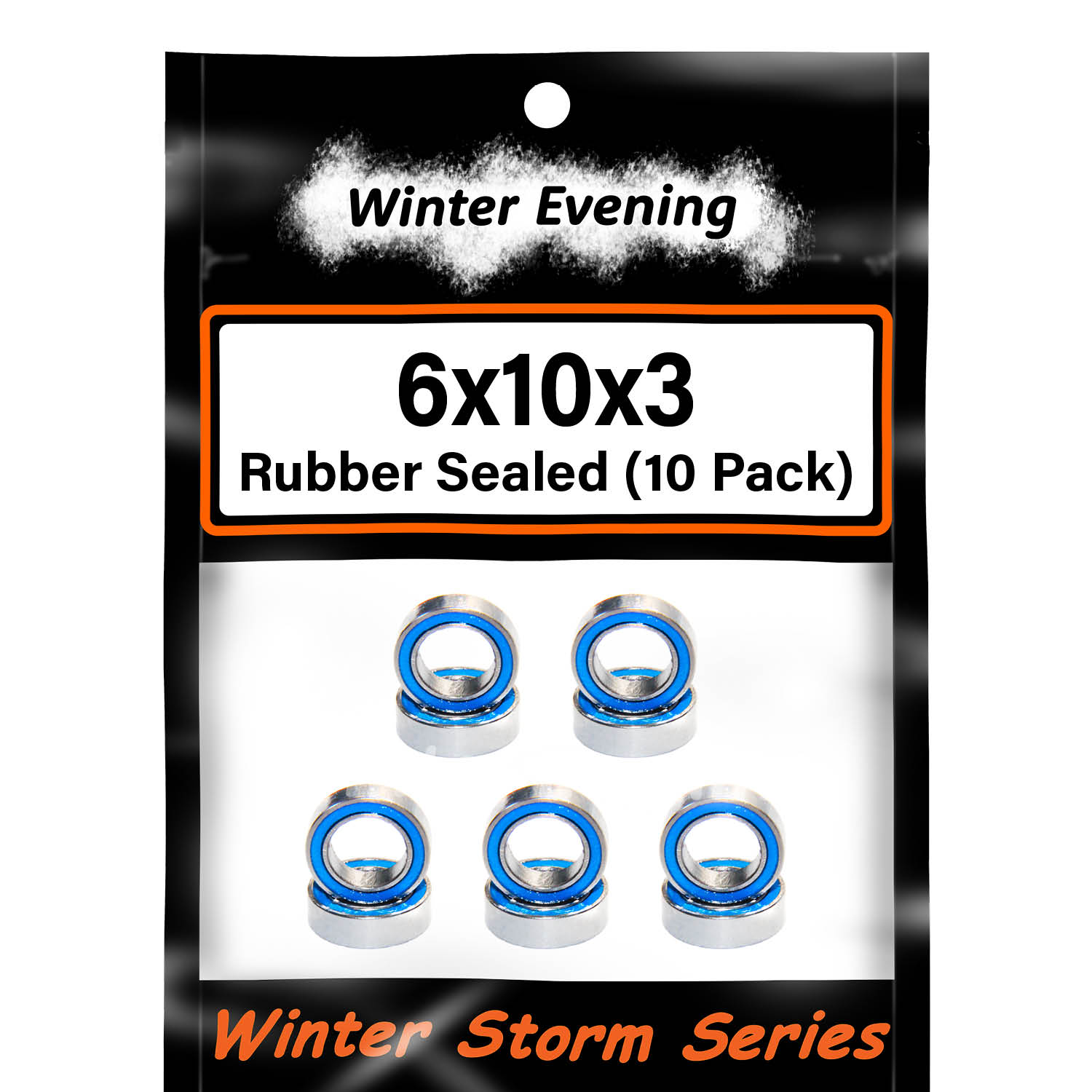 Winter Evening - 6x10x3mm MR106-2RS (10 Bearings)