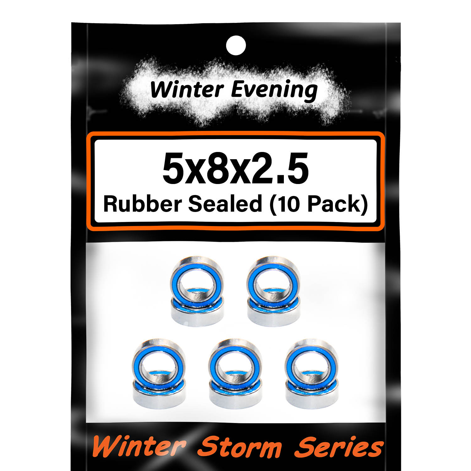 Winter Evening - 5x8x2.5mm MR85-2RS (10 Bearings) for Traxxas 5114