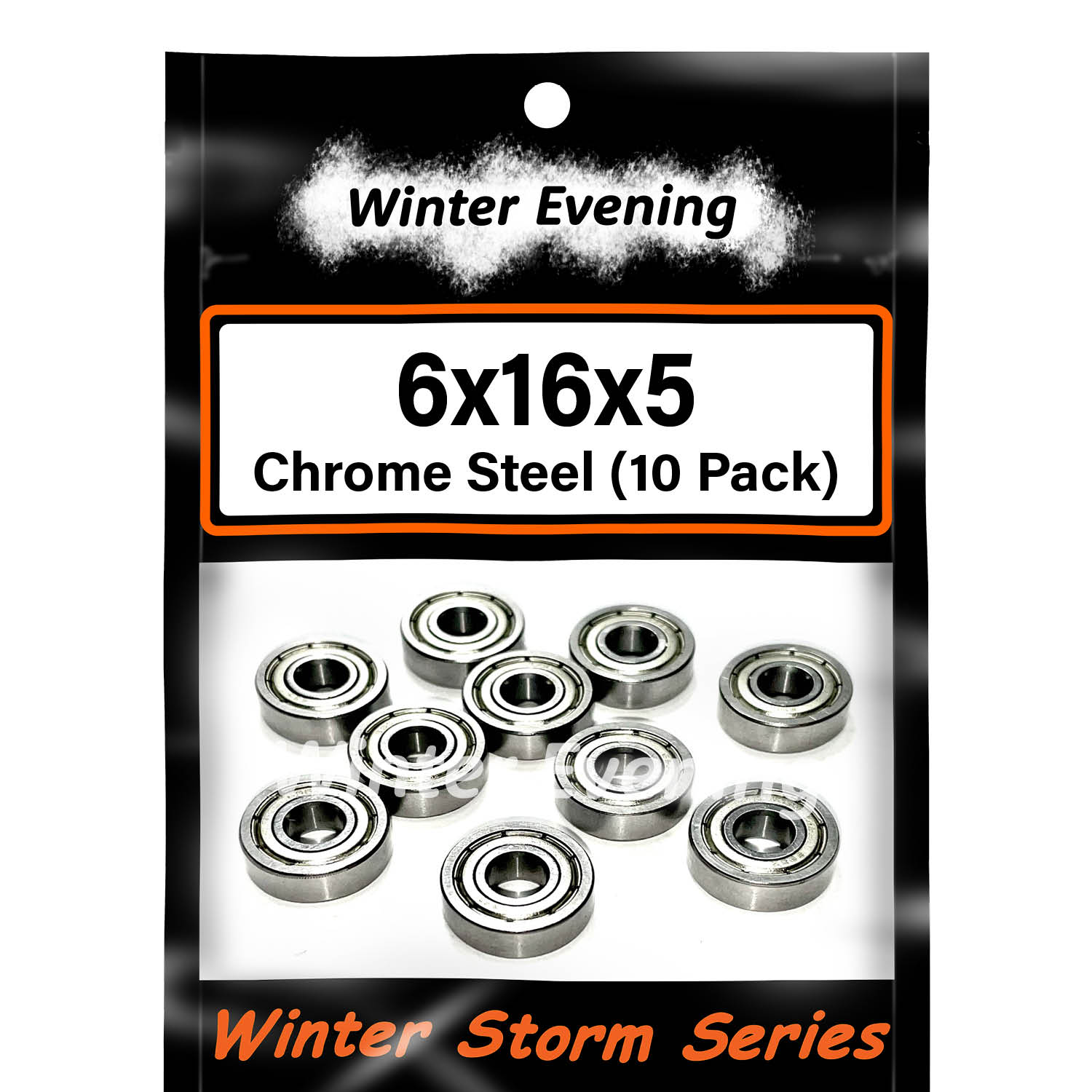 Winter Evening - 6x16x5mm 696A-ZZ Bearings Kit (10 Pcs)