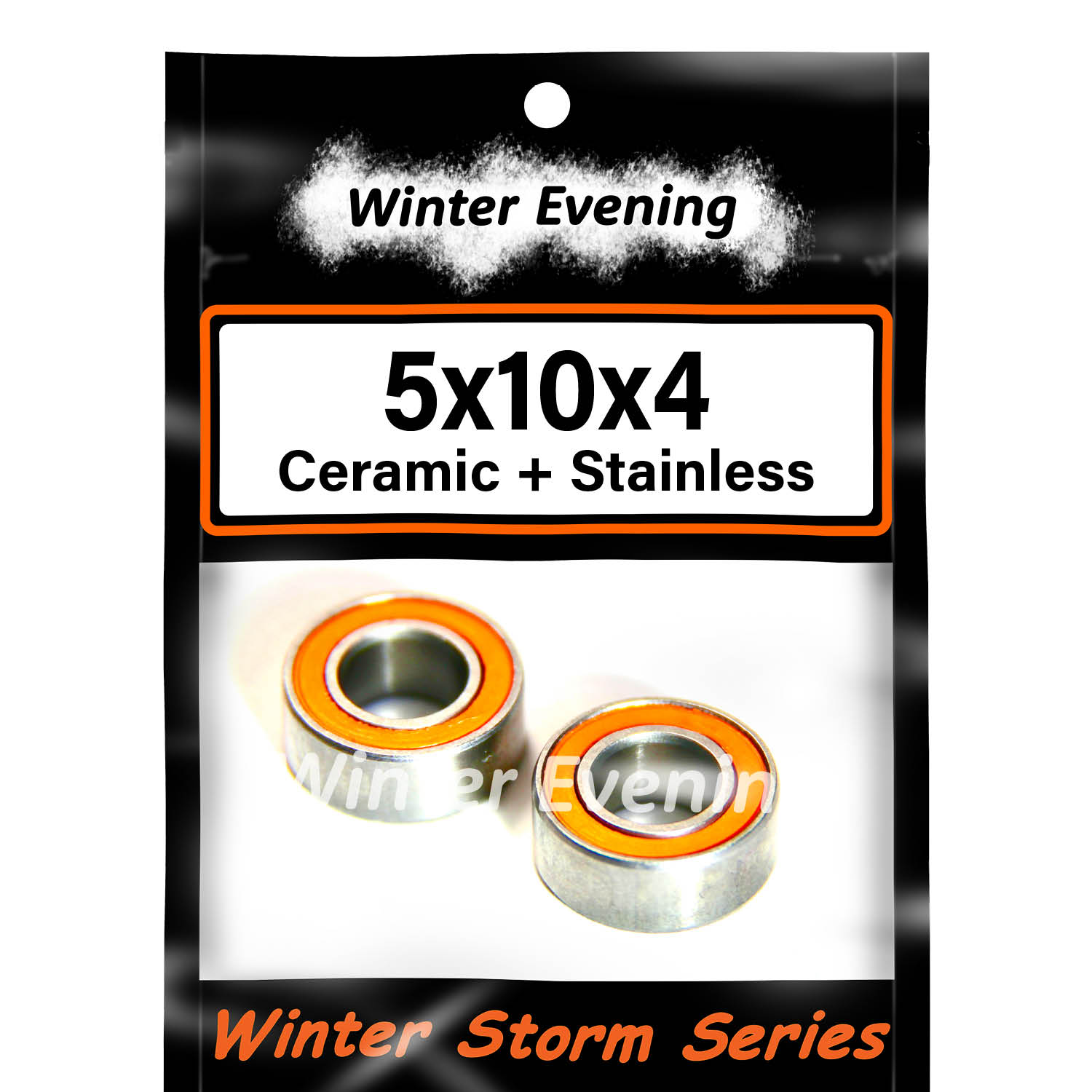 5x10x4mm Ceramic Bearings for Motor and Clutch use - MR105 Ceramic Bearing (2)