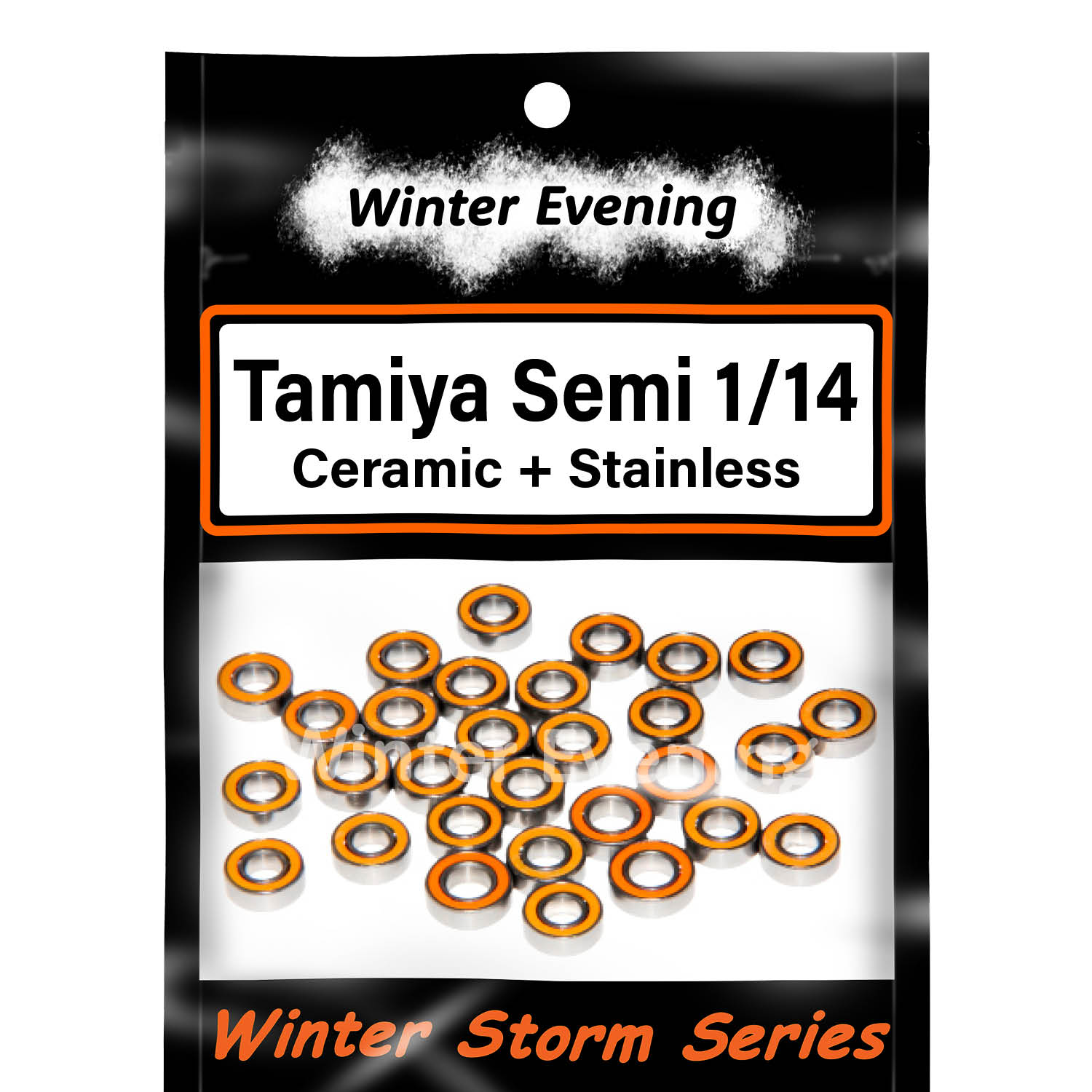 Ceramic + Stainless - Tamiya 1/14 Semi - Grand, Freight, Globe Liner Bearings