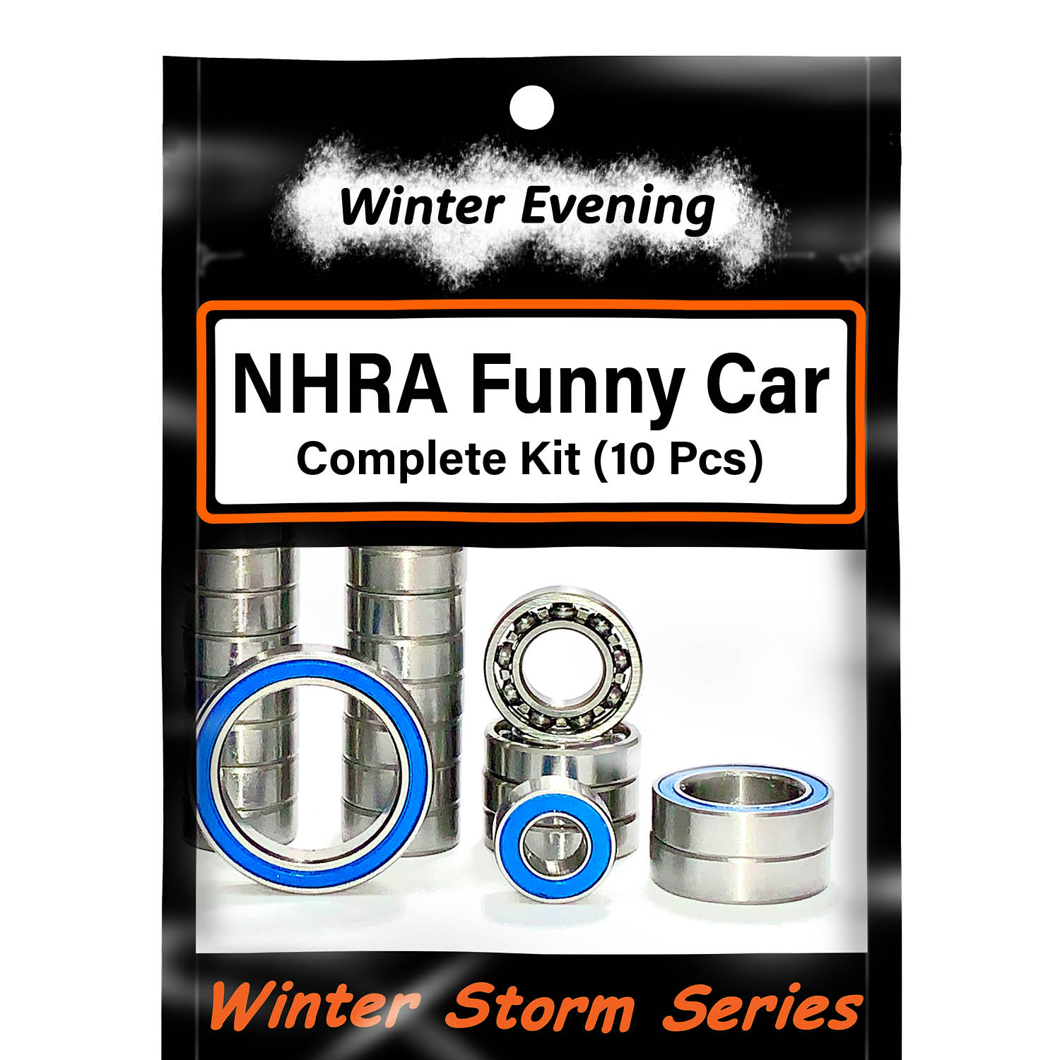 For Traxxas NHRA Funny Car RTR (10 Pcs Rubber Sealed Bearings Kit)