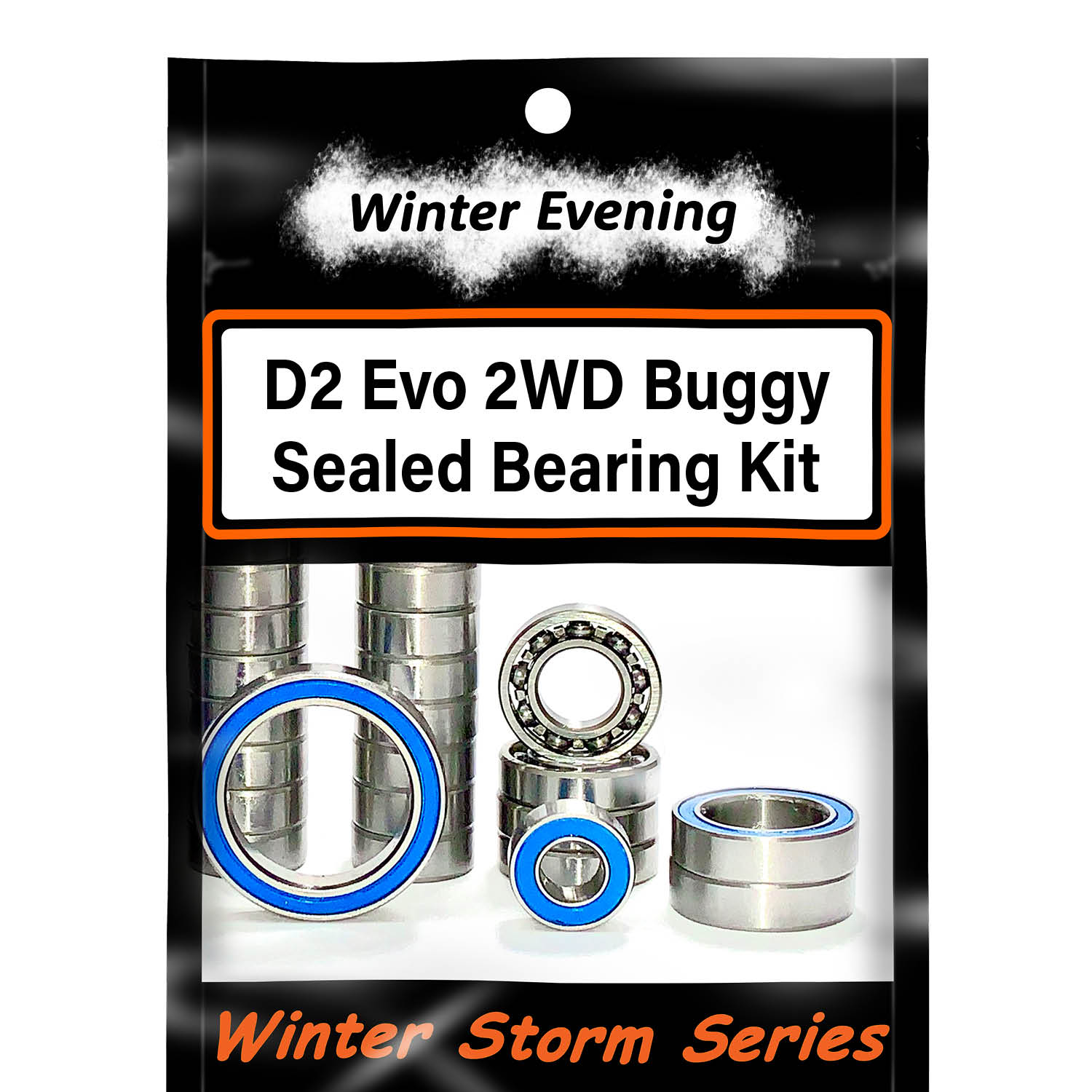 Winter Evening - HB Racing D2 Evo 2WD Buggy Bearing Kit